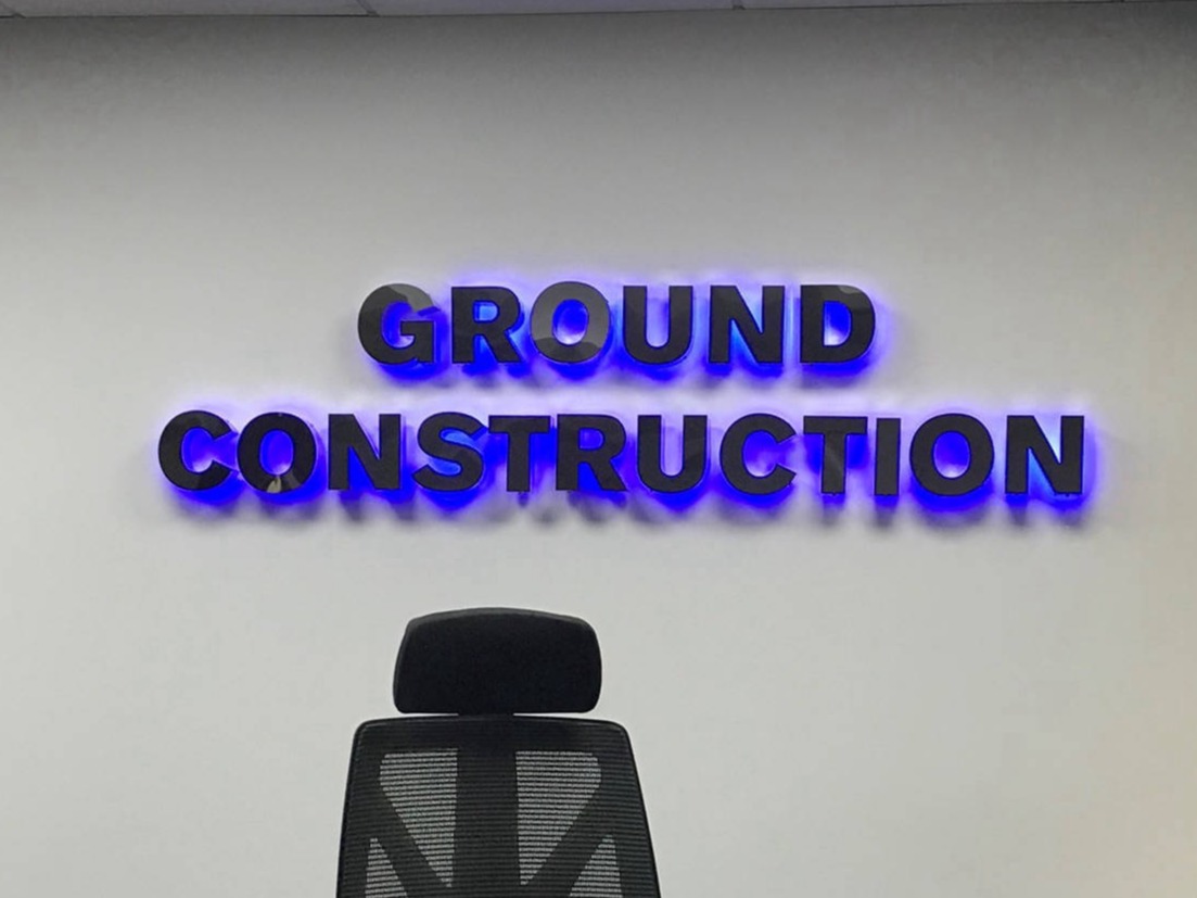 halo illuminated 3d letters