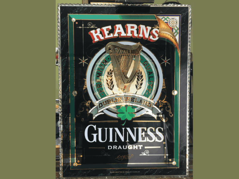 Guinness glass sign